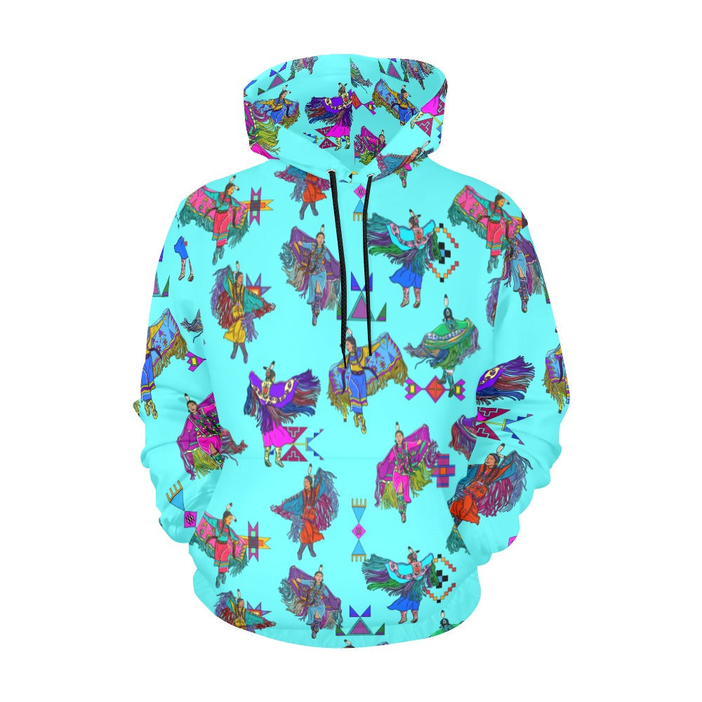 Women's Fancy Dancers Turquoise Hoodie for Men