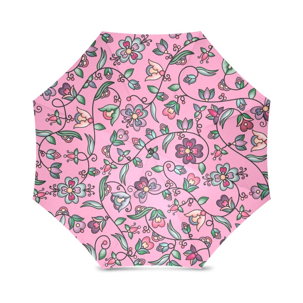 Amber Evening Garland Pink Foldable Umbrella