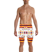 Load image into Gallery viewer, Visions of Peace Directions Men&#39;s Knee Length Swimming Trunks
