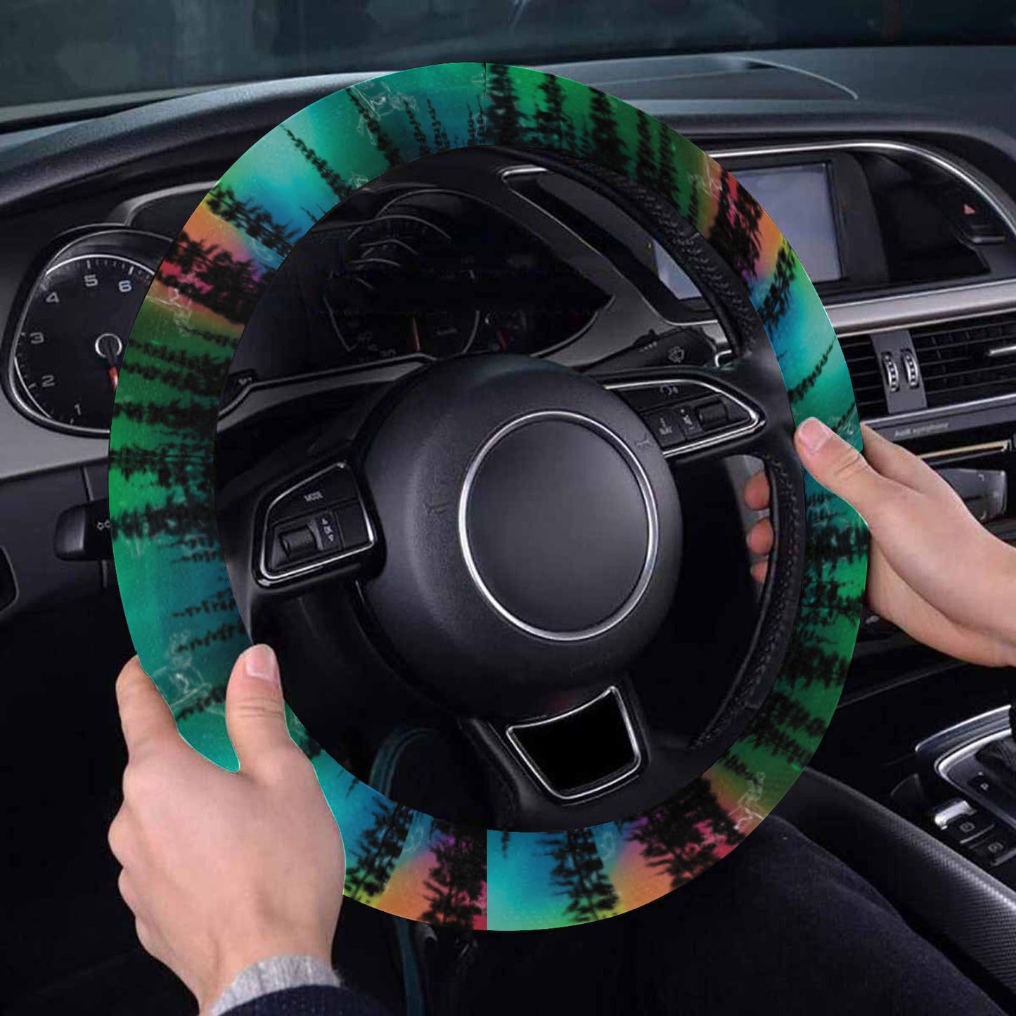 Aurora Medicine Animals Steering Wheel Cover with Elastic Edge