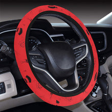 Load image into Gallery viewer, Ledger Dabbles Red Steering Wheel Cover with Elastic Edge
