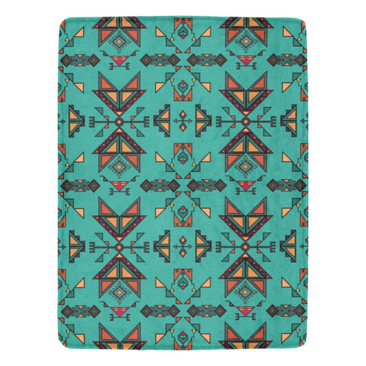 Arrow Dawn Turquoise X-Large Micro Fleece Blanket