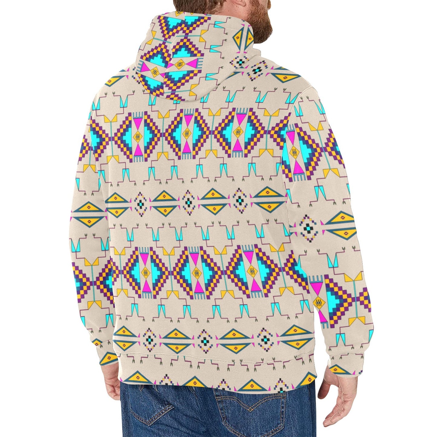 Rite of Passage Sand Men's Long Sleeve Fleece Hoodie