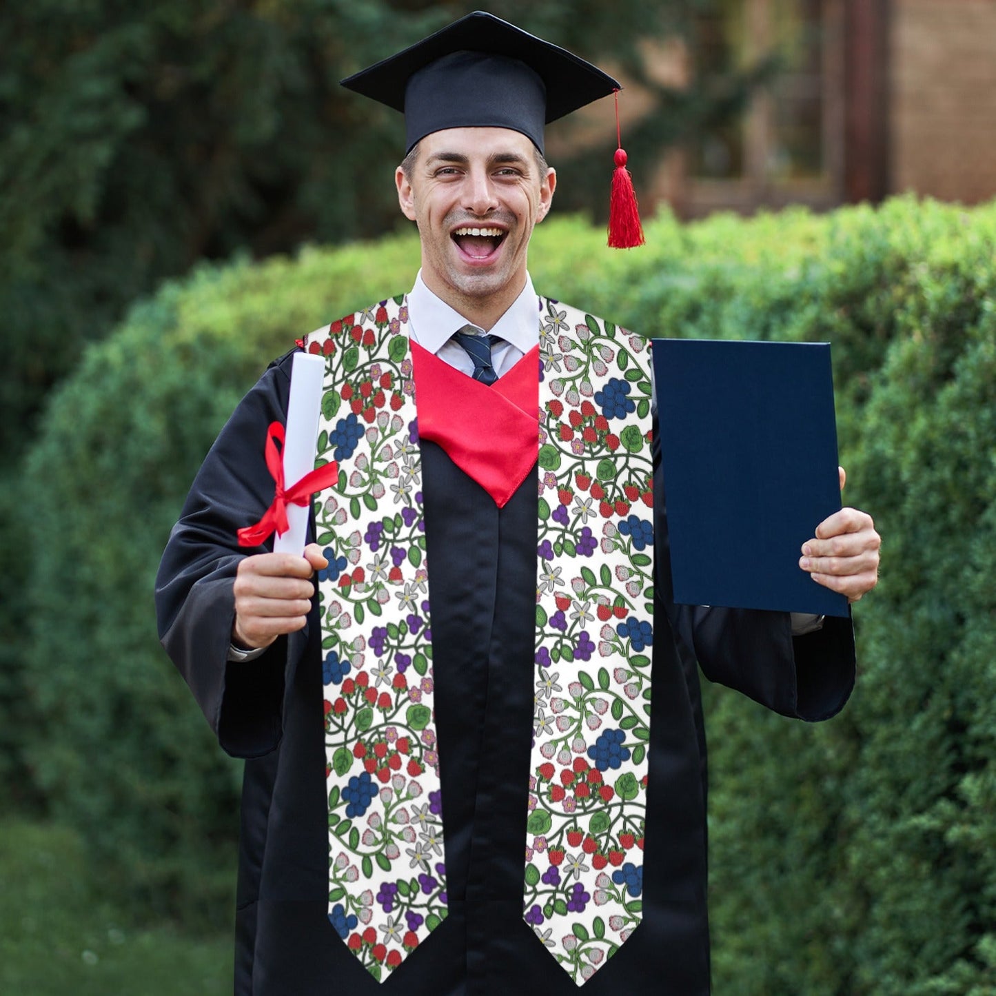 Takwakin Harvest White Graduation Stole