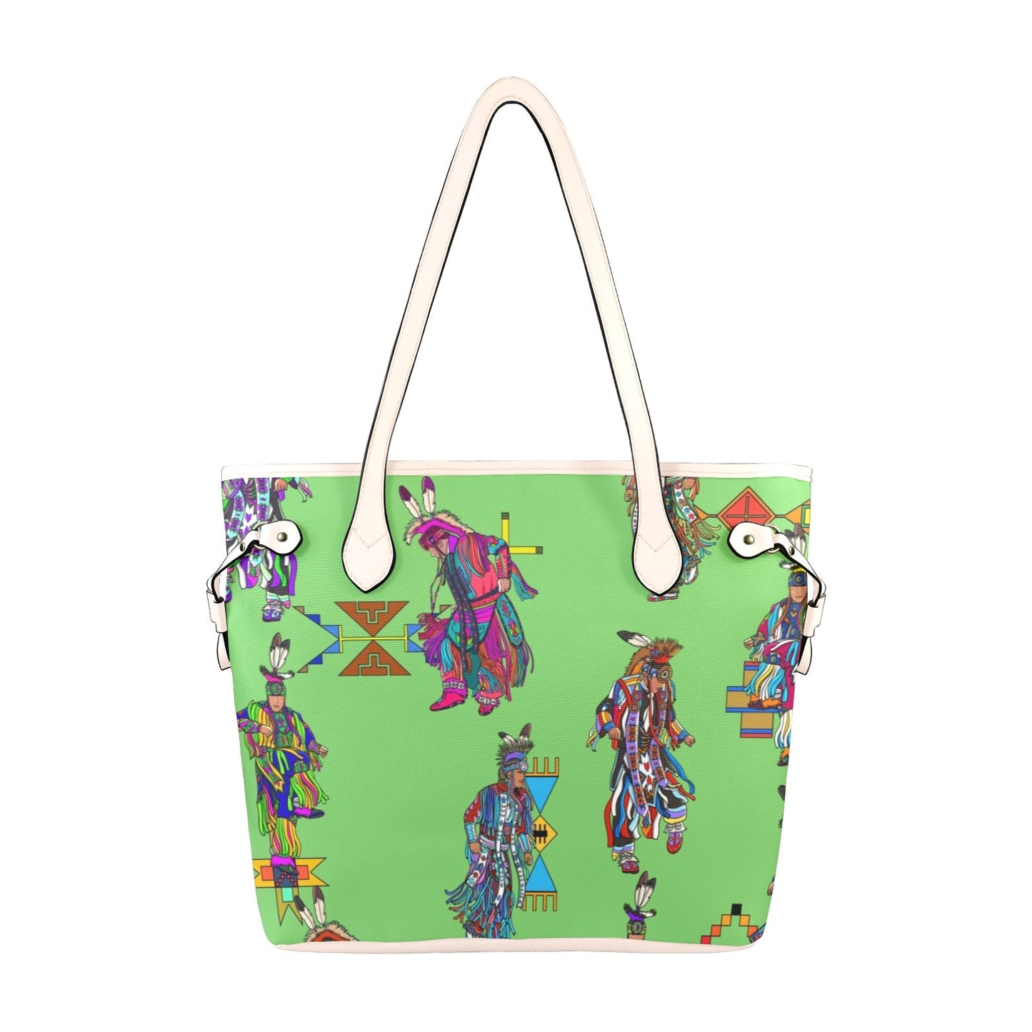 Men's Grass Dancers Grass Clover Canvas Tote Bag
