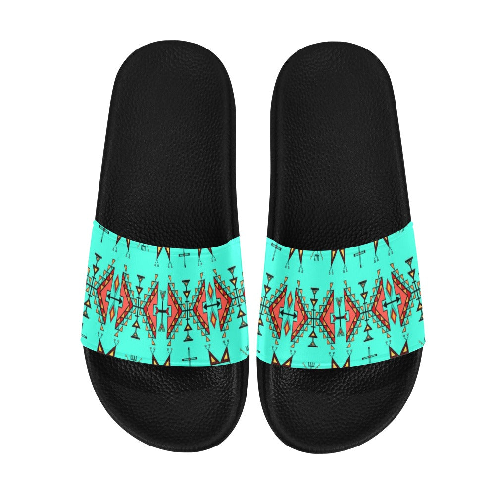 Thunder Flight Turquoise Men's Slide Sandals