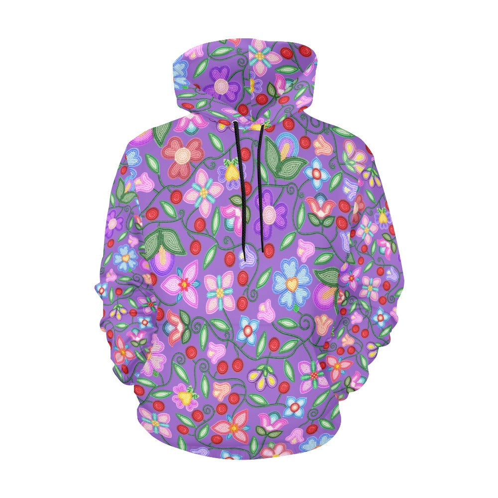 Petal Harmony Lavender Hoodie for Women