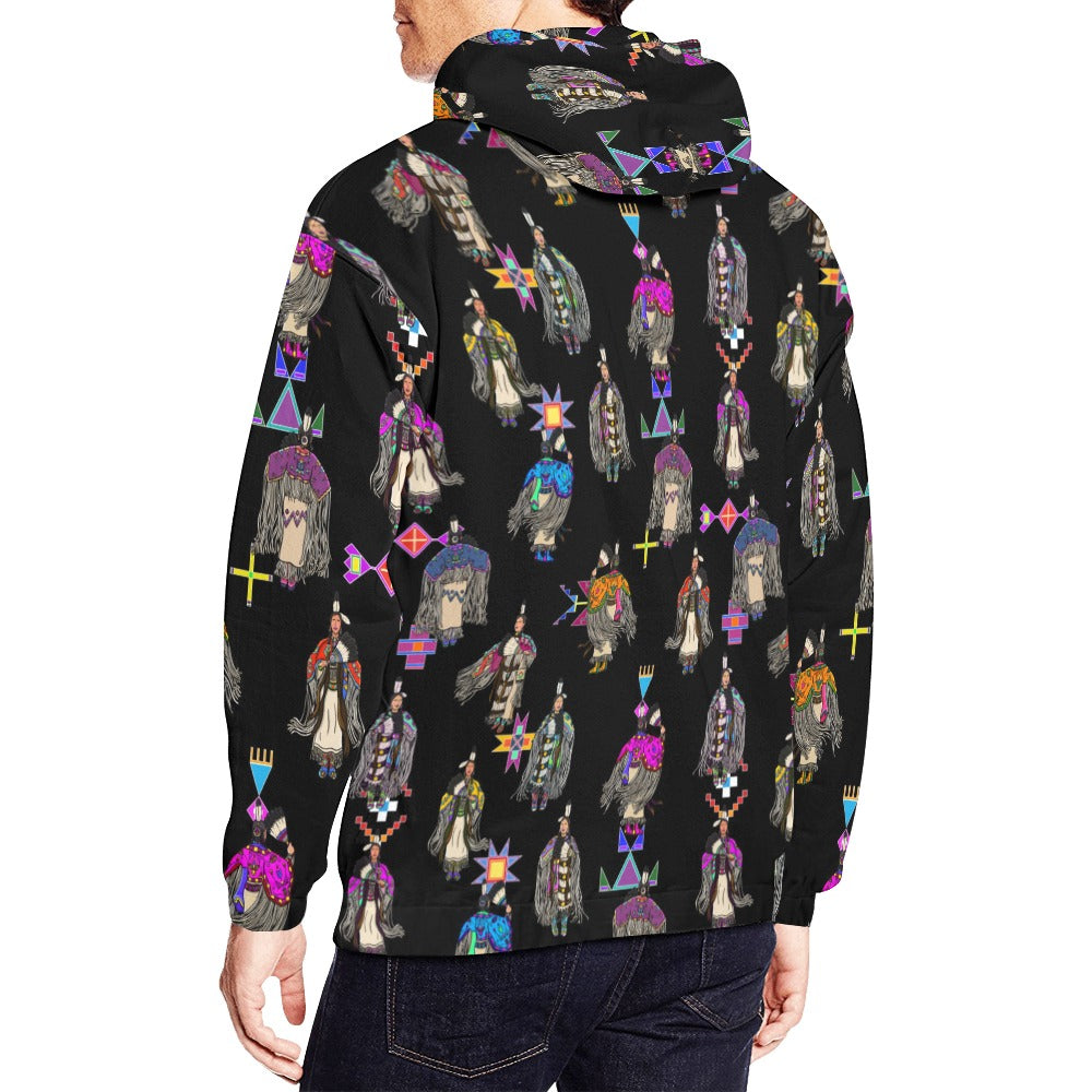 Women's Tradish Dancers Black Hoodie for Men