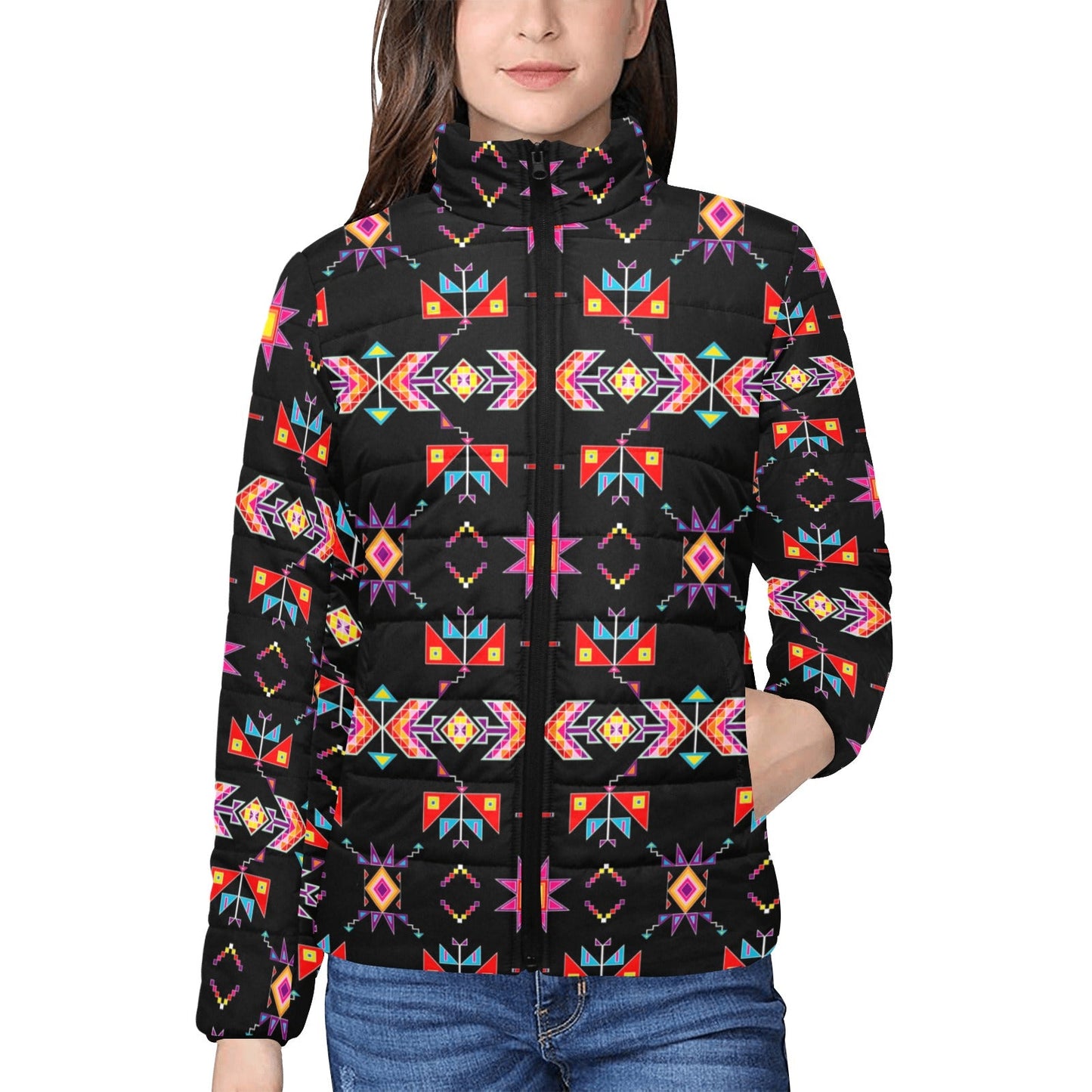 Scattered Generations Stand Collar Jacket