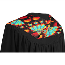 Load image into Gallery viewer, Hawk Feathers Fire and Turquoise Graduation Stole
