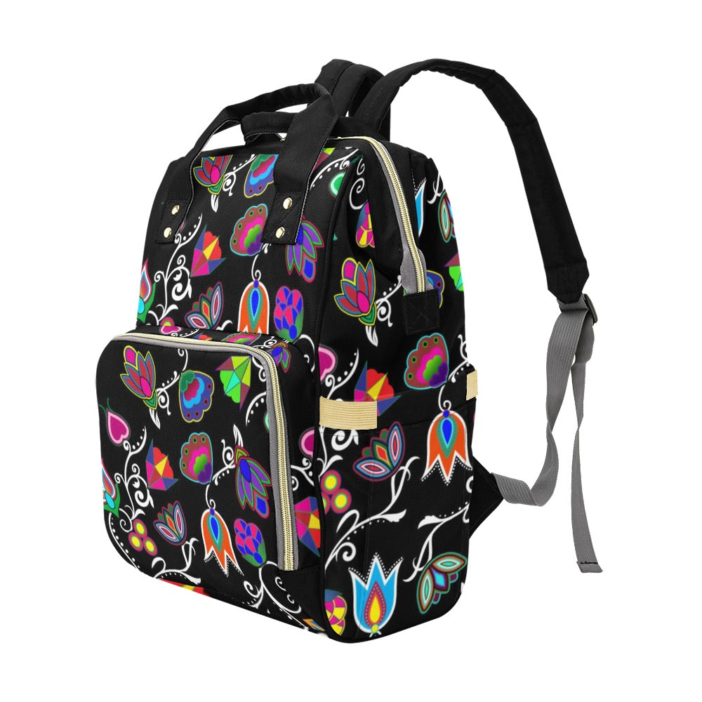 Indigenous Paisley Black Diaper Bag