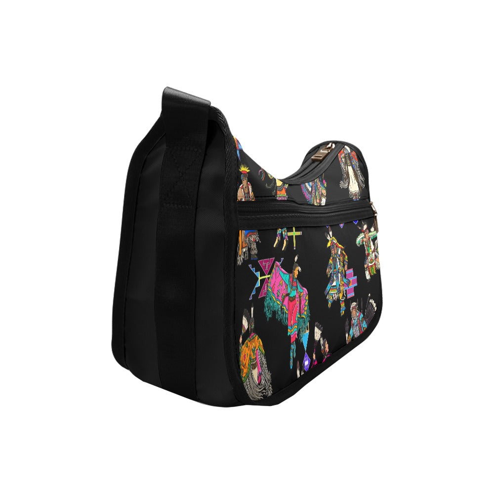 Grand Entry Dancers Black Crossbody Bag