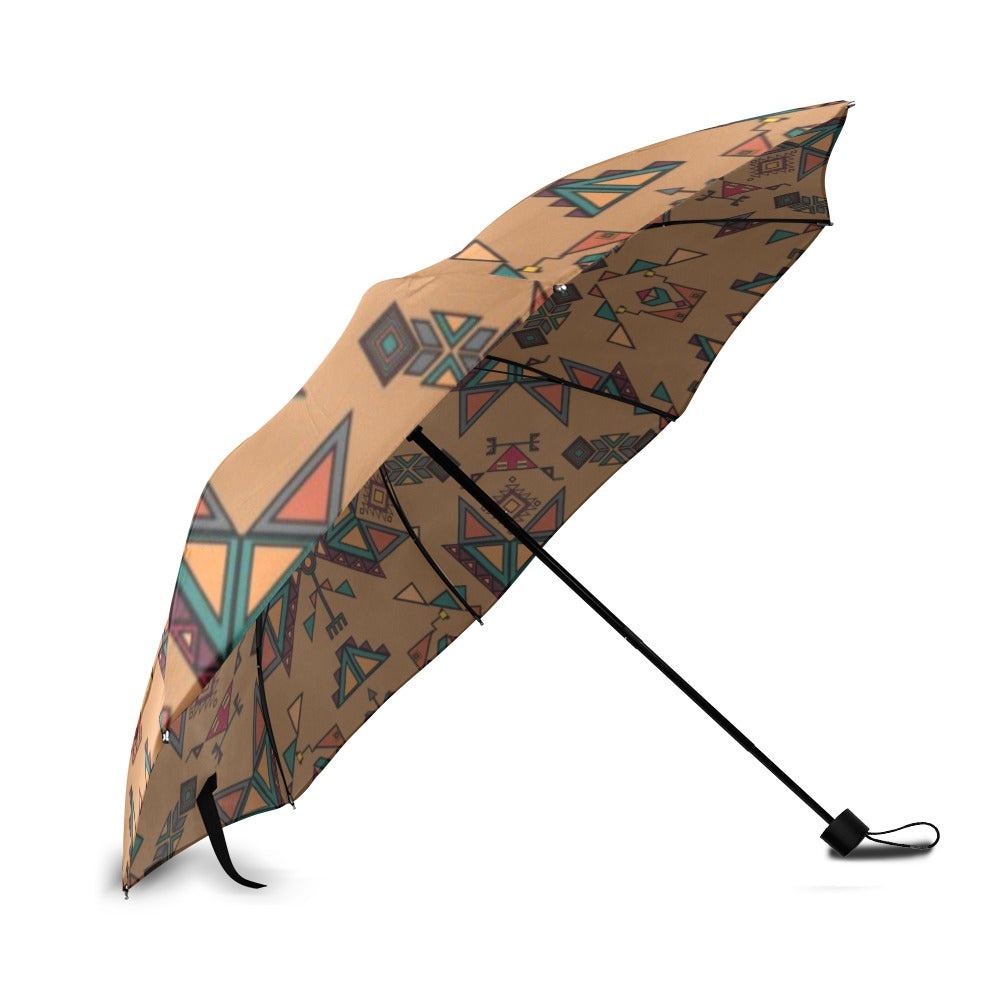 Arrow dawn Brown Foldable Umbrella