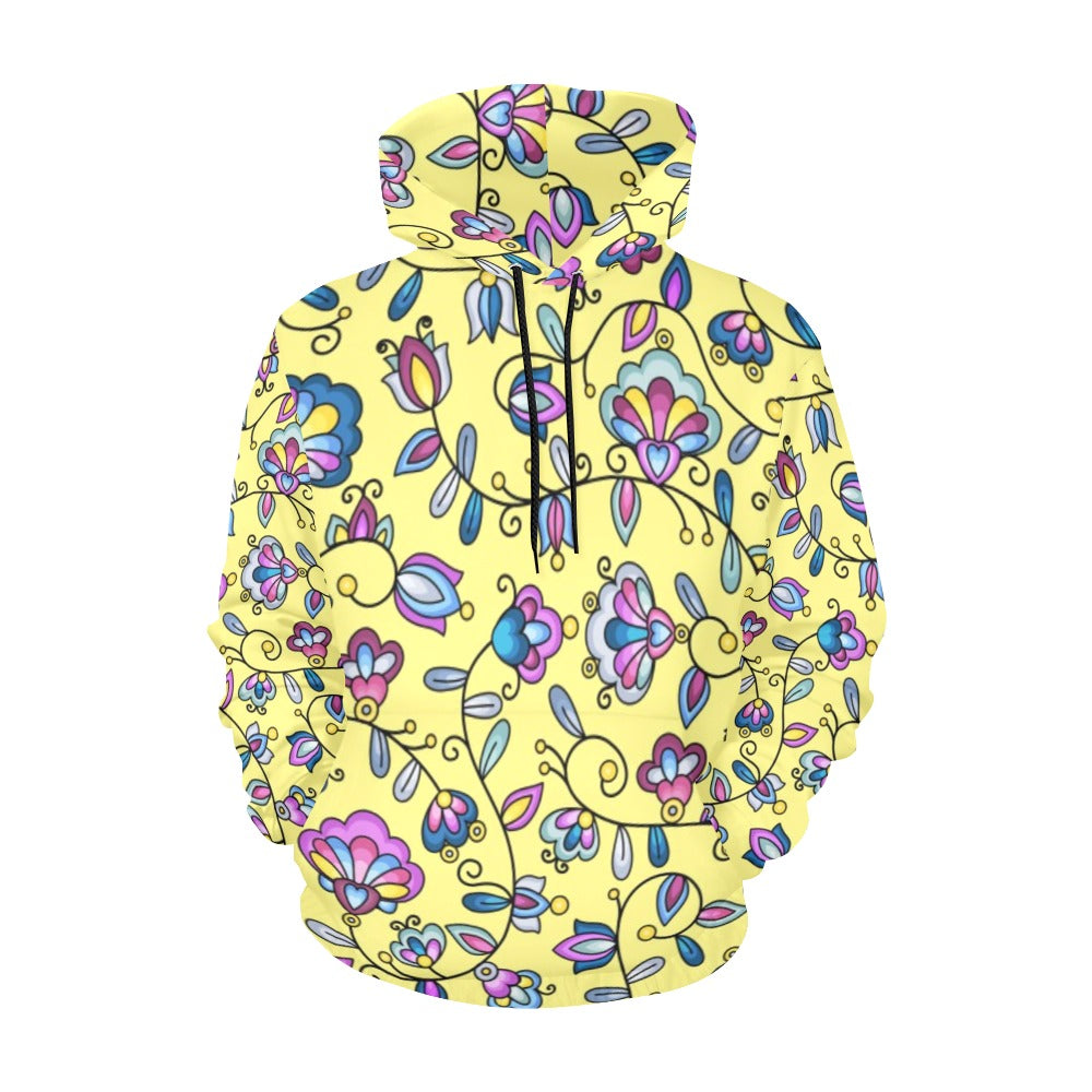 Autumn Bundle Blessing Yellow Hoodie for Women (USA Size)