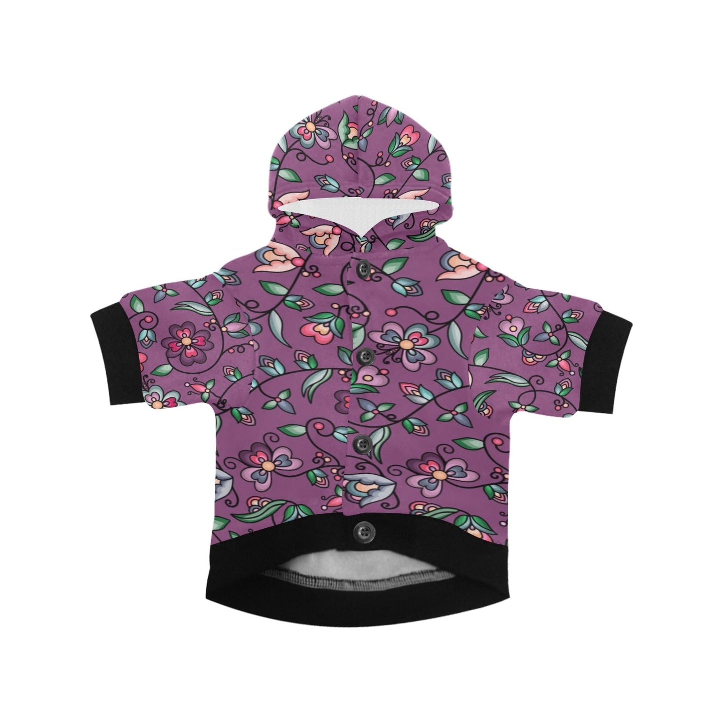 Amber Evening Garland Purple Pet Dog Hoodie