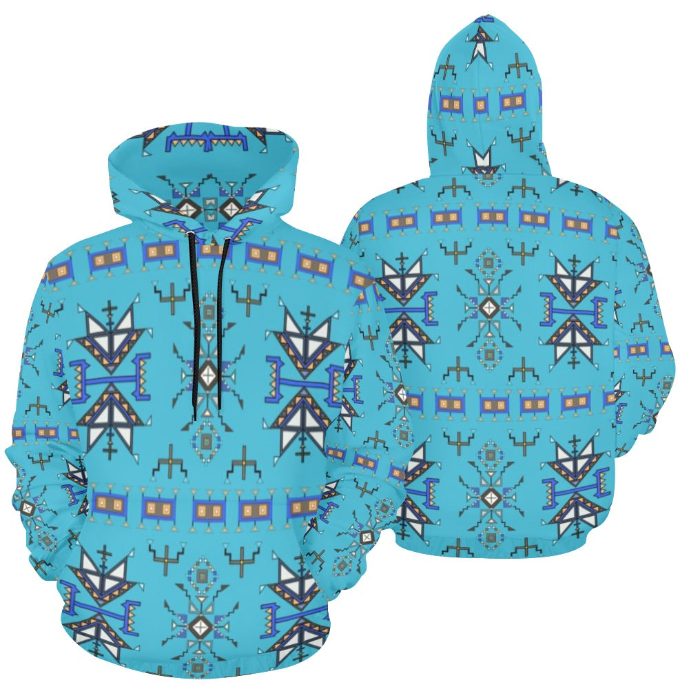 Eagle Strike Blue Hoodie for Women