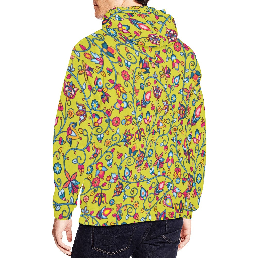 Thorny Path Yellow Grass Hoodie for Men