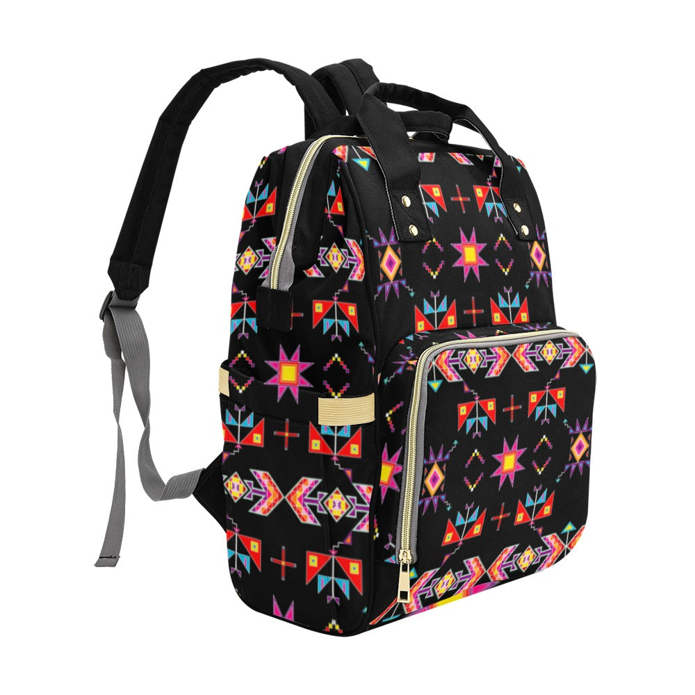 Scattered Generations Black Multi-Function Diaper Backpack