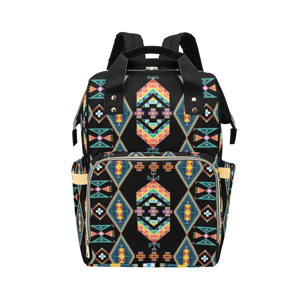 Travois Tipi Black Multi-Function Diaper Backpack