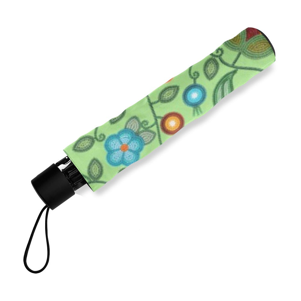 Prairie Fire Petals Sage Foldable Umbrella