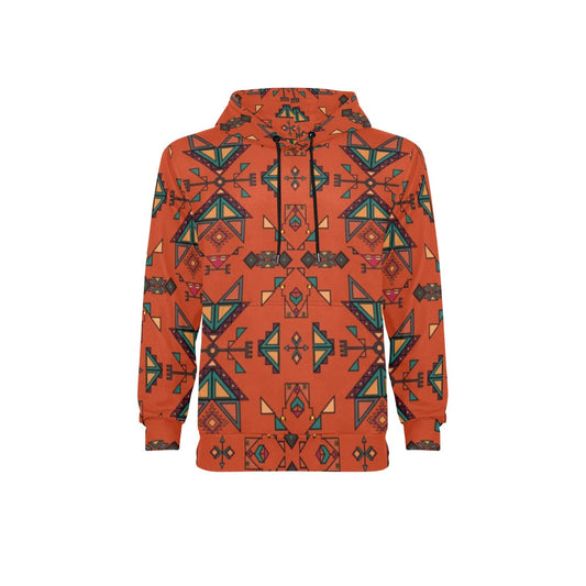 Arrow Dawn Orange Fleece Hoodie