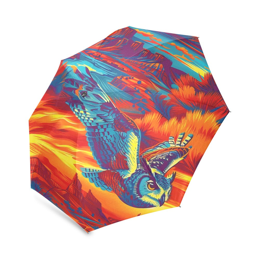 Owl on the Prowl Foldable Umbrella