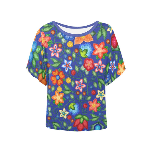 Morning Harmony Sapphire Batwing Blouse