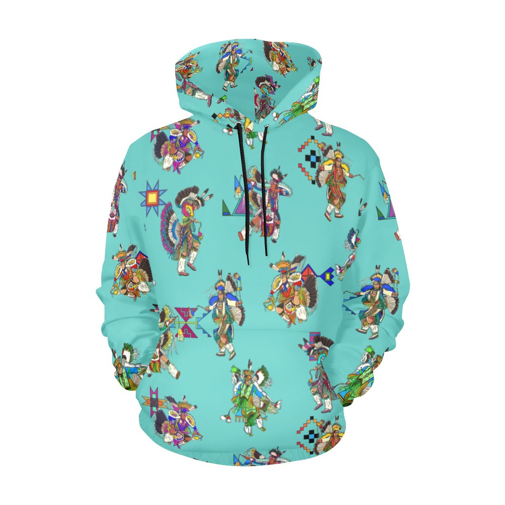 Men's Fancy Dancers Eggshell Blue Hoodie for Men