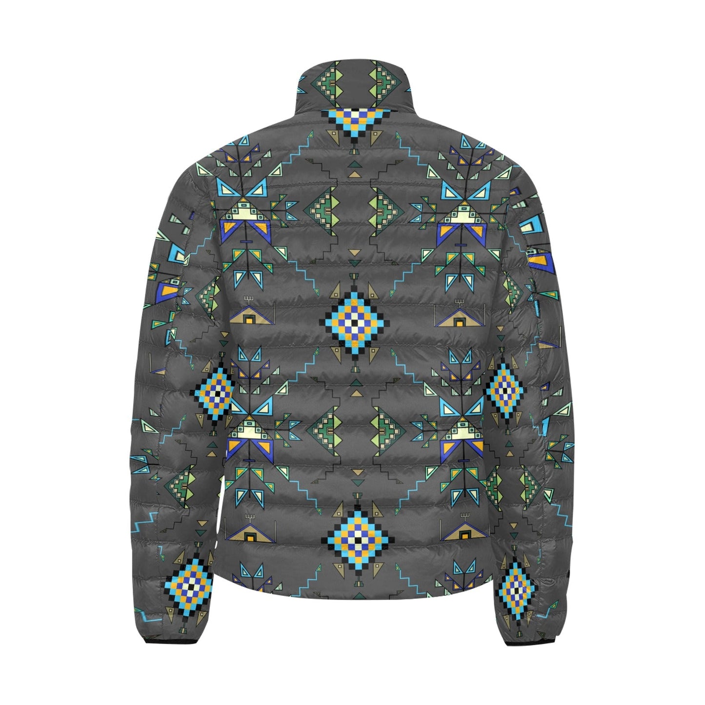 Bear Shield Dark Gray Padded Jacket