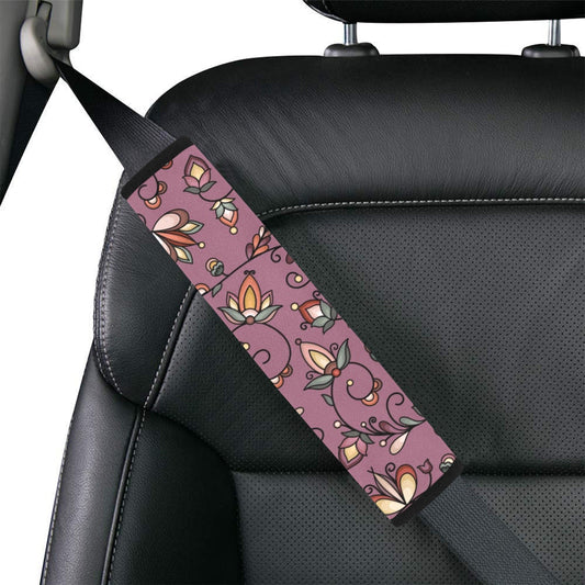 Burnt Sky Petals Magenta Seat Belt Cover