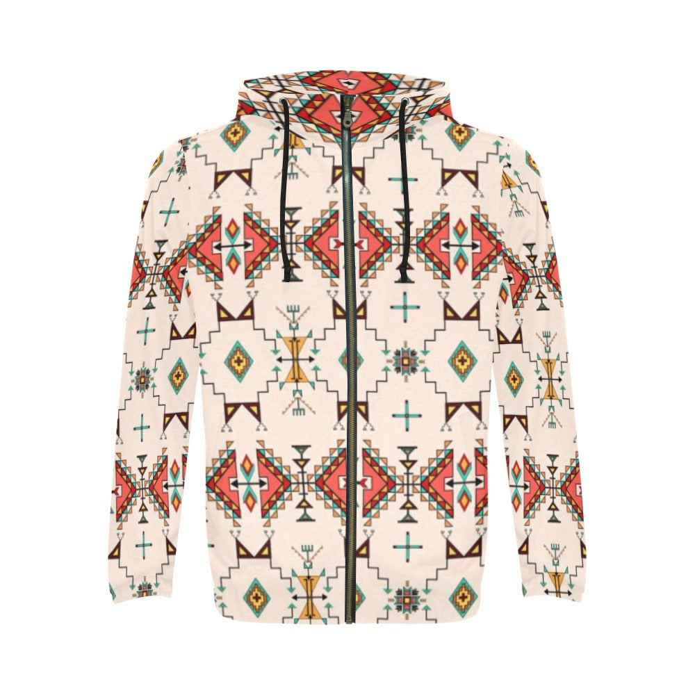 Thunder Flight Cream Zip Hoodie