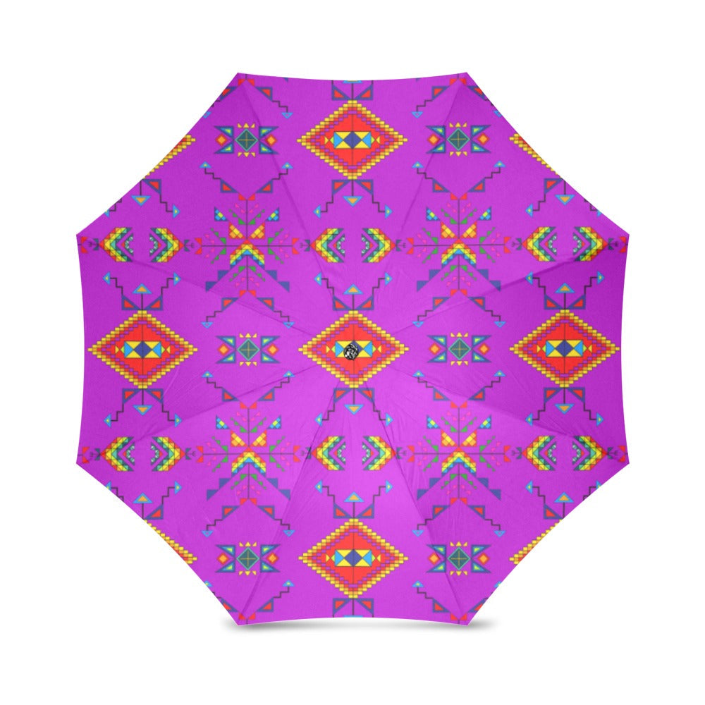 Buffalo Jump Purple Foldable Umbrella