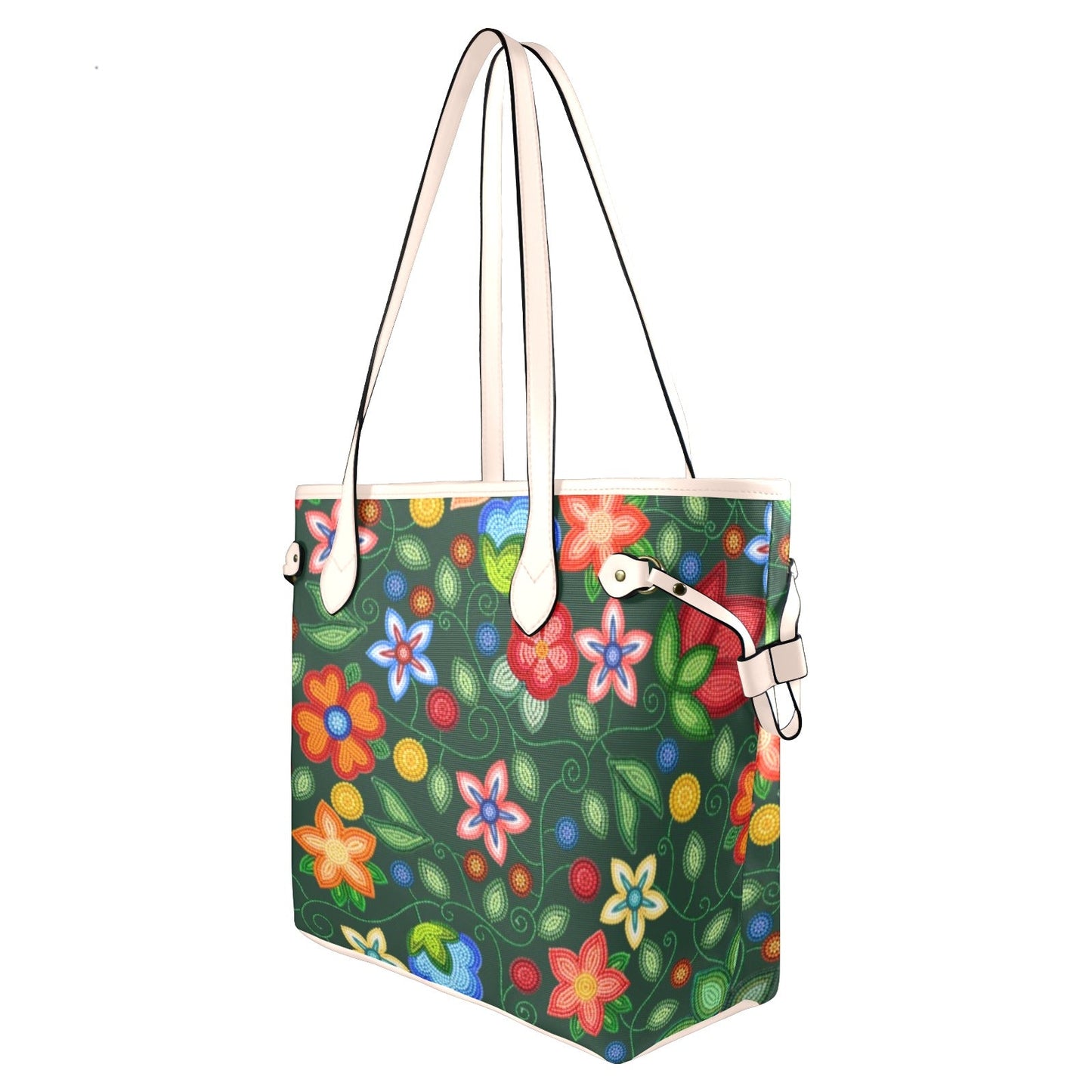 Morning Harmony Forest Clover Canvas Tote