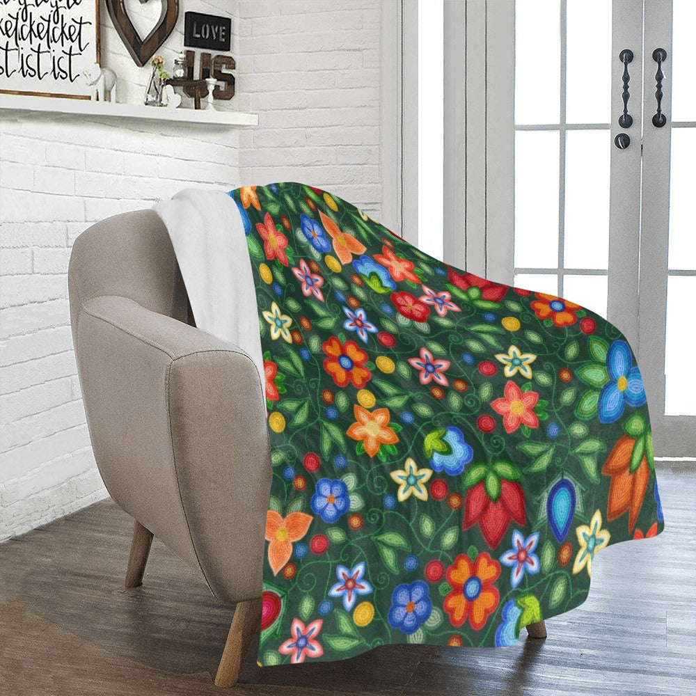 Morning Harmony Forest Large Micro Fleece Blanket