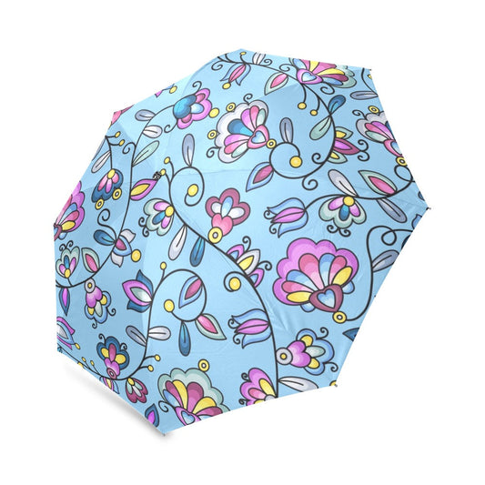 Autumn Bundle Blessing Blue Foldable Umbrella