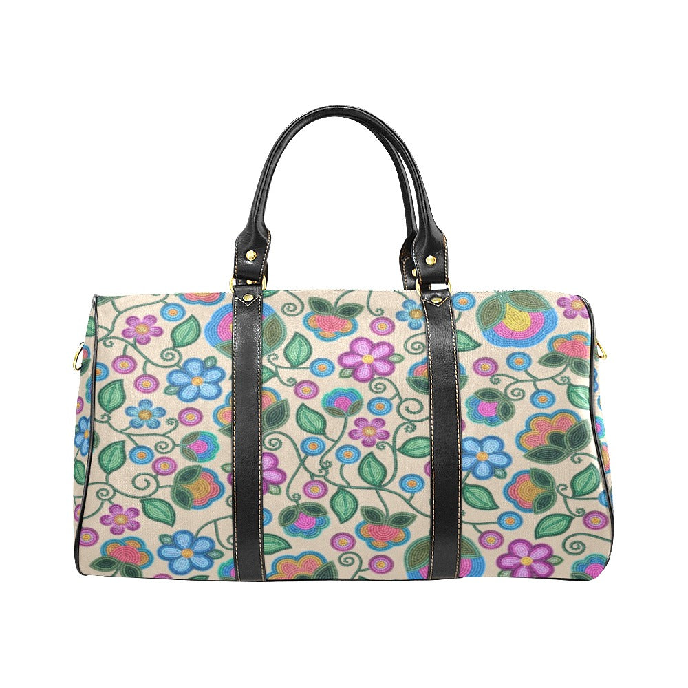 Turquoise Sunbeam Cream Small Travel Bag