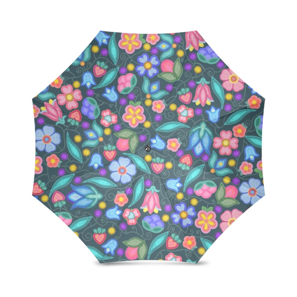 Sweet Offering Dark Teal Foldable Umbrella (Model U01)