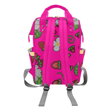 Load image into Gallery viewer, Strawberry Dreams Blush Multi-Function Diaper Backpack/Diaper Bag
