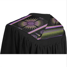 Load image into Gallery viewer, Evening Feather Wheel Graduation Stole
