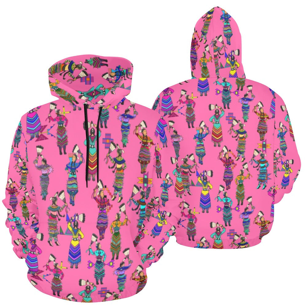 Women's Jingle Dancers Pink Hoodie for Women