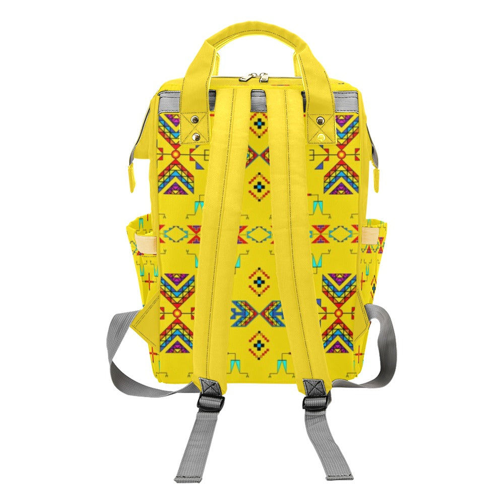 Rainy Chief Rainbow Yellow Multi-Function Diaper Backpack