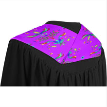 Load image into Gallery viewer, Dakota Damask Purple Graduation Stole
