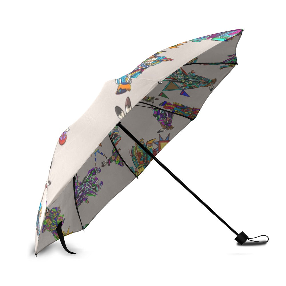 Men's Grass Dancers Muslin Foldable Umbrella