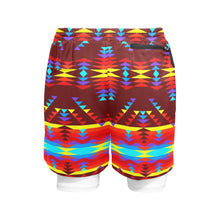 Load image into Gallery viewer, Visions of Lasting Peace Men&#39;s Sports Shorts with Compression Liner
