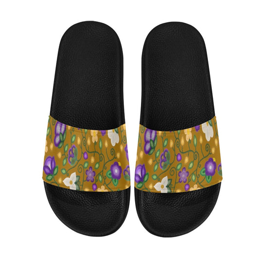 Midnight Moss Bloom Toffee Slide Sandals