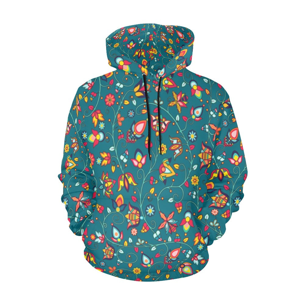 Thorny Path Teal Hoodie for Men