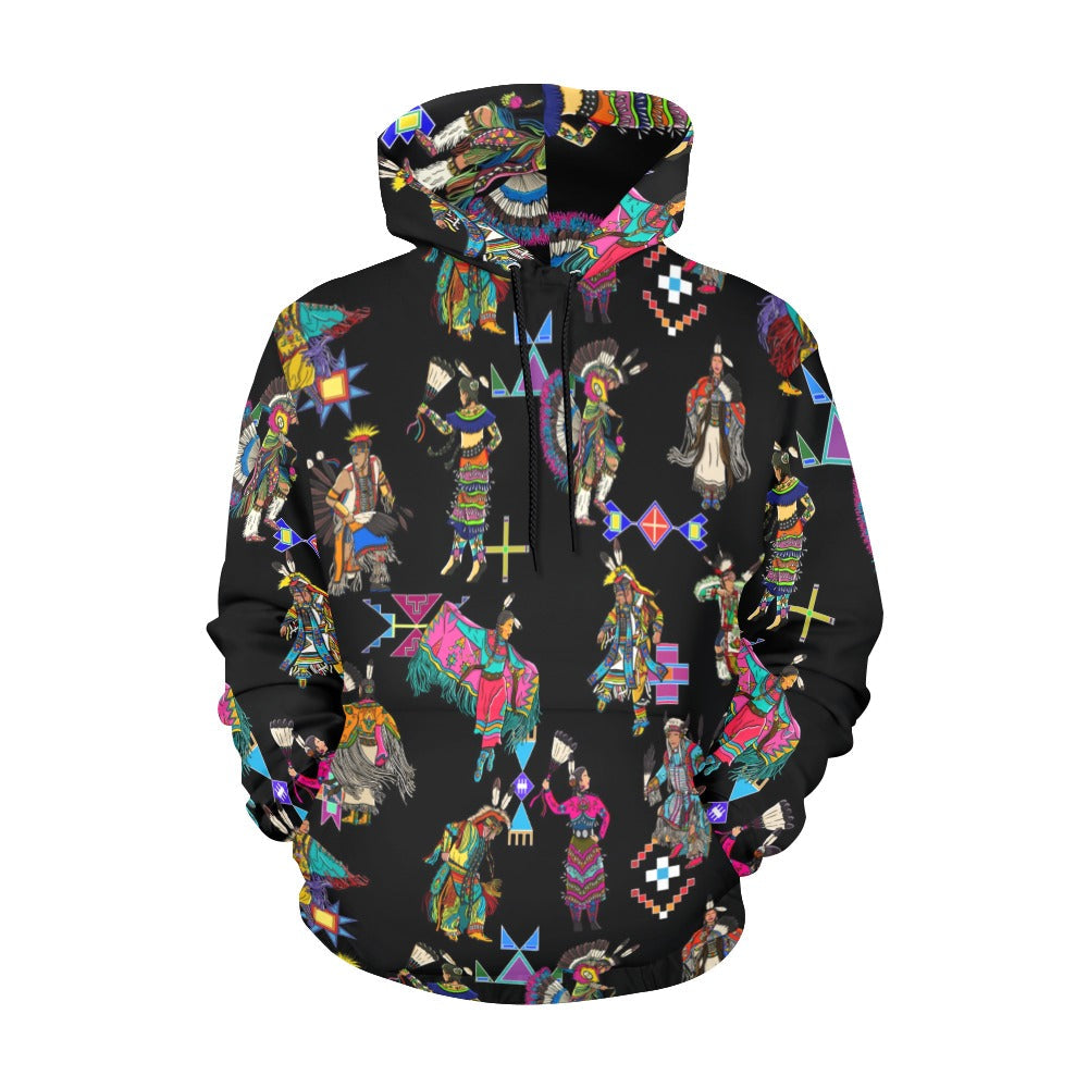 Grand Entry Dancers Black Hoodie for Women