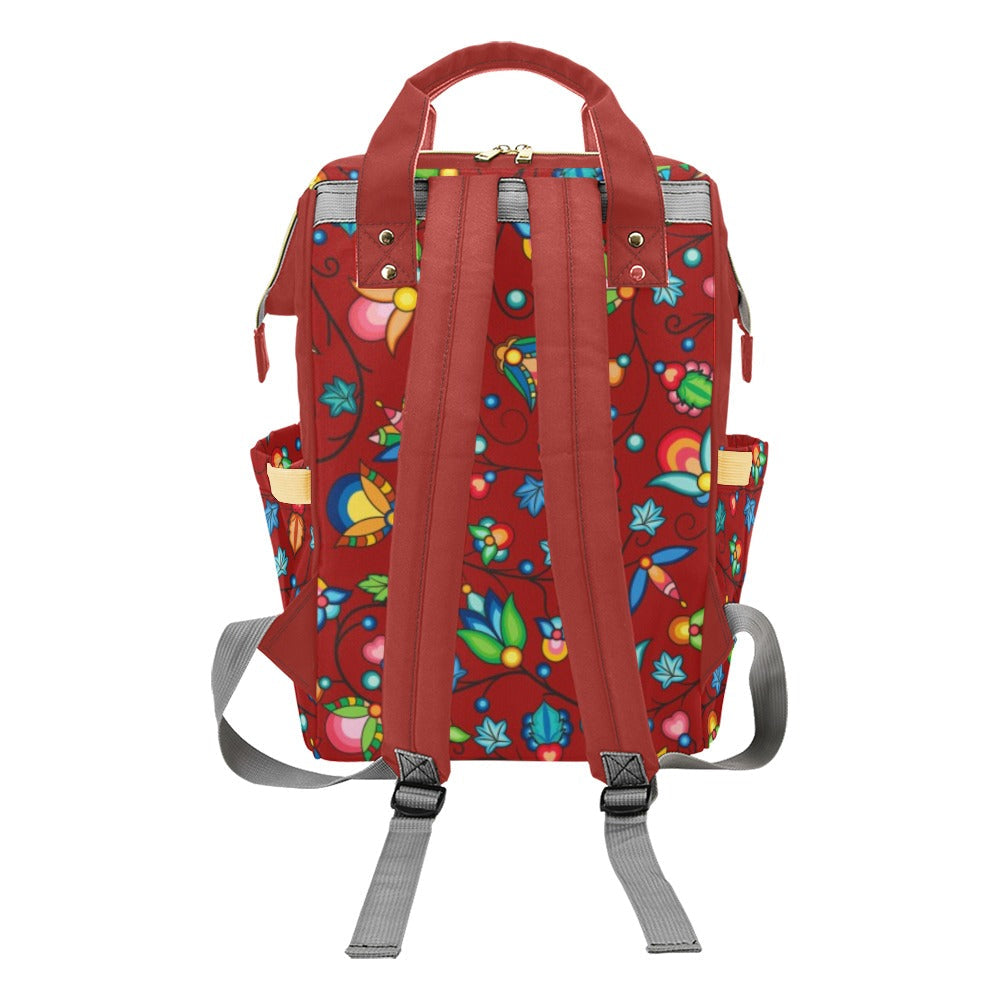 Prairie Plains Spirit Red Multi-Function Diaper Backpack