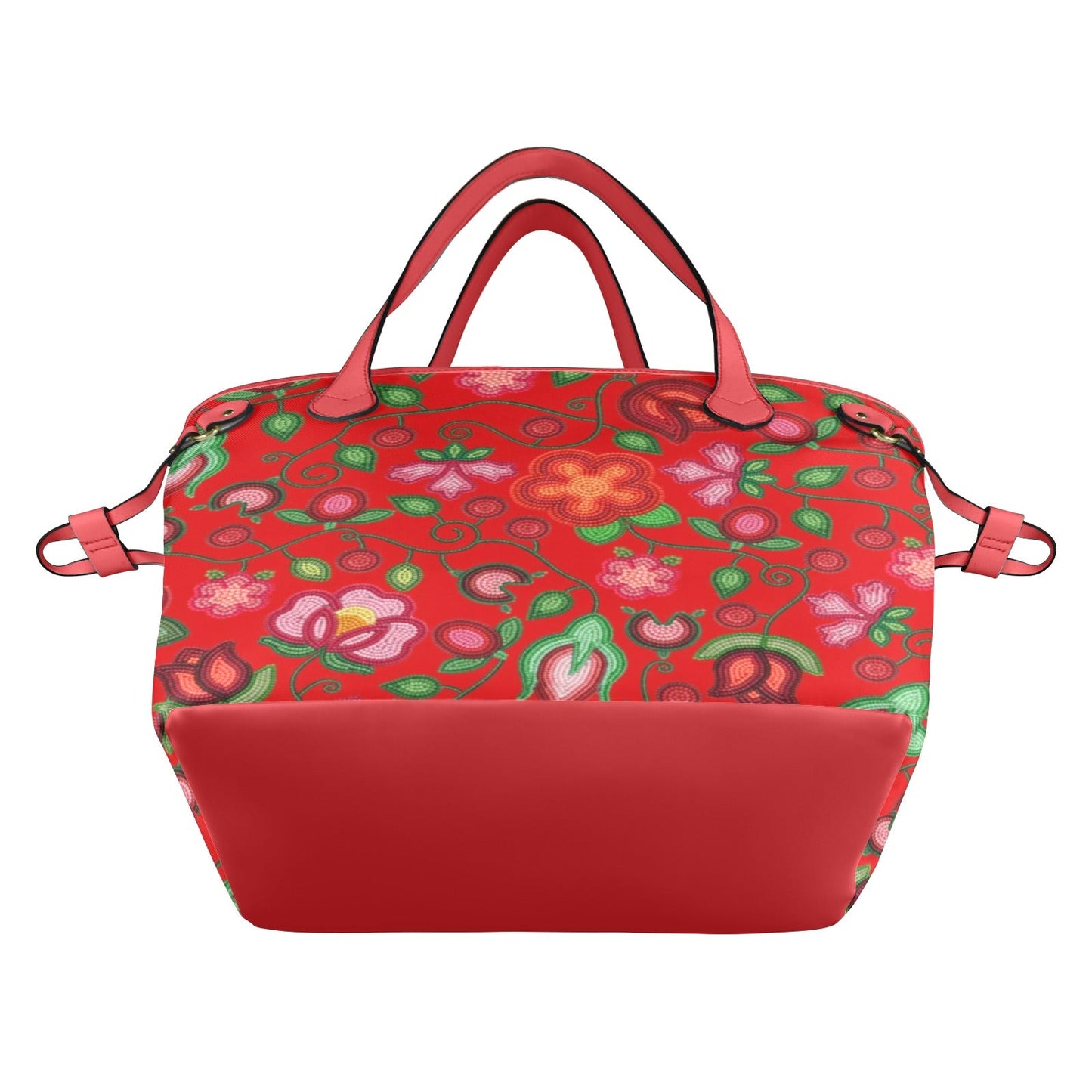 Rose Reverie Red Clover Canvas Tote