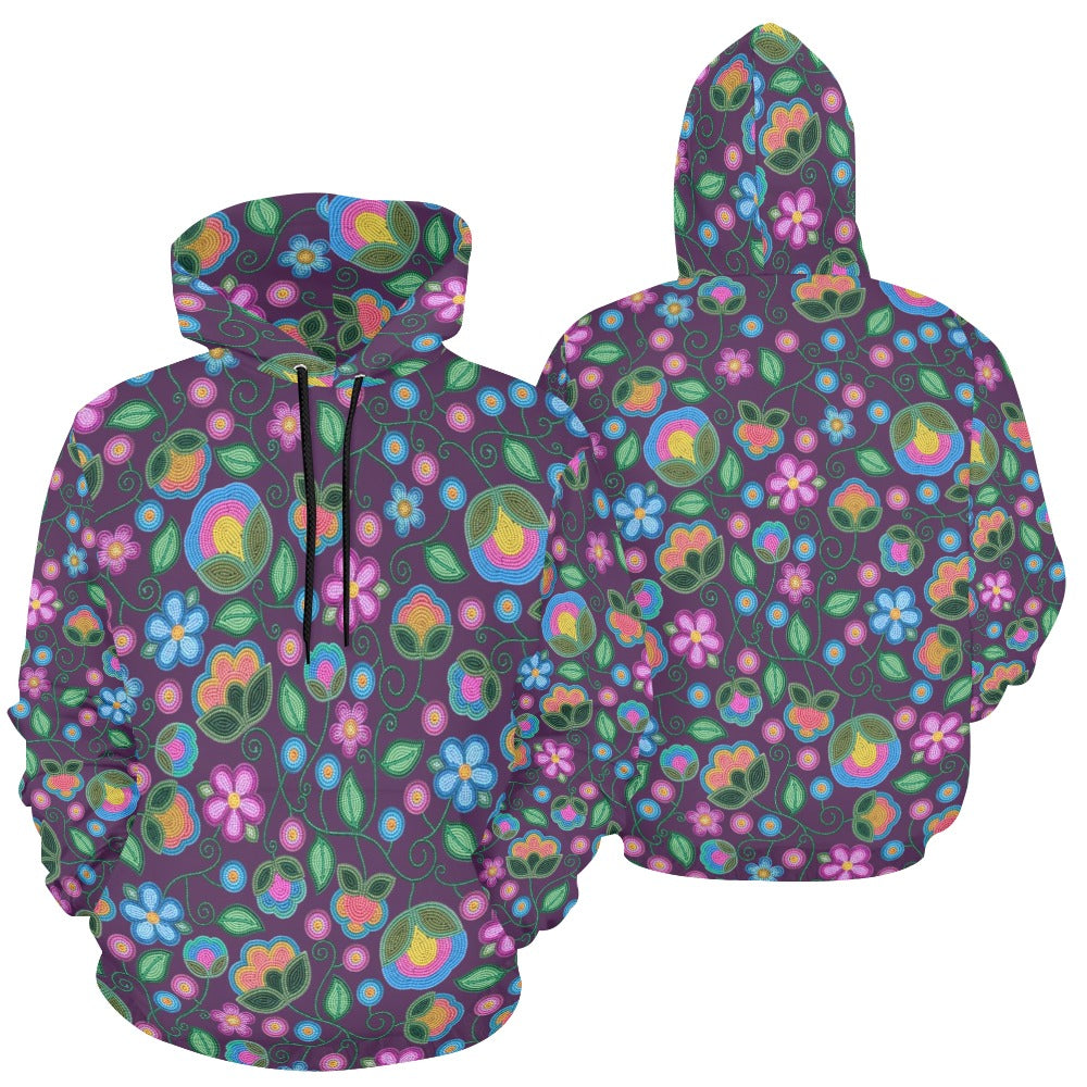 Turquoise Sunbeam Violet Hoodie for Women